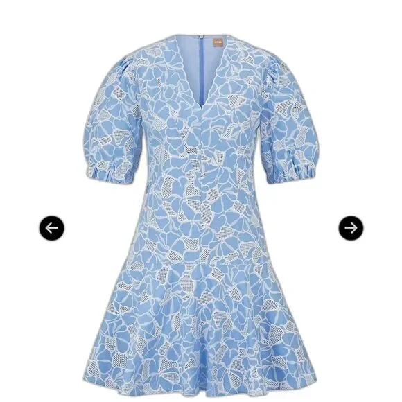 knee length dresses for ladies Boss Hugo Boss Pleated Midi Dress – Bluefly main image 1
